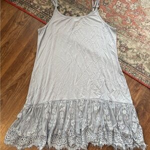 JODIFL Gray Lace Hem Camisole